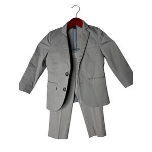 Crewcuts J.Crew boy grey Ludlow 2ps suit blazer and pants sz 2T